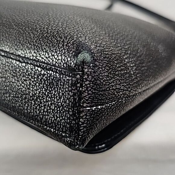 Coach 36335 Gunmetal Metallic Pebble Leather Crosstown Crossbody Bag - Picture 14 of 14